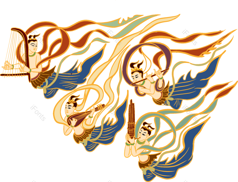 复古图片,中国风元素,插画PNG,素材免抠素材